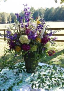 large mixed flower arrangement