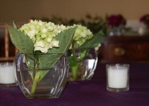 simple green hydrangea vases