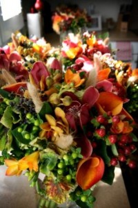 vibrant colors in Amy's bouquet
